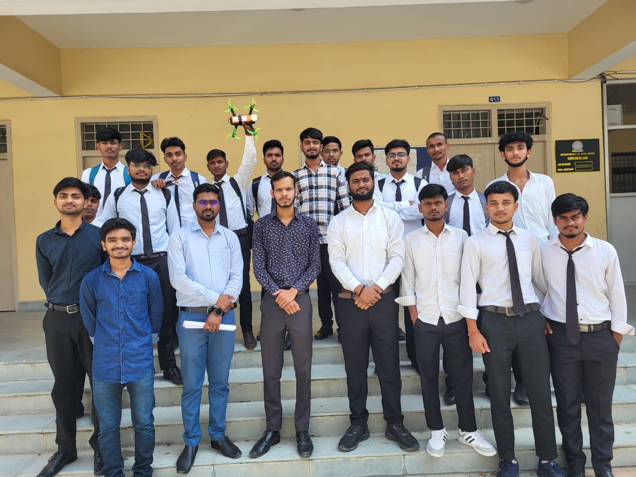 Mr. Sumit Kumar teaching drone operations